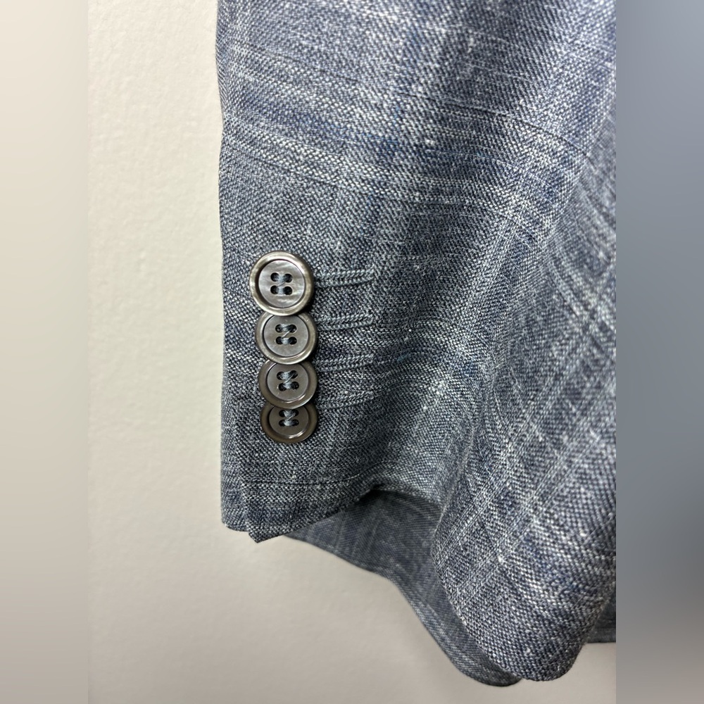 Canali Kei Plaid Wool Single-Breasted Sport Coat - Picture 3 of 11